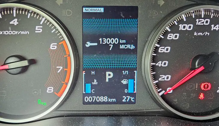 Mitsubishi Eclipse Cross - dashboard settings