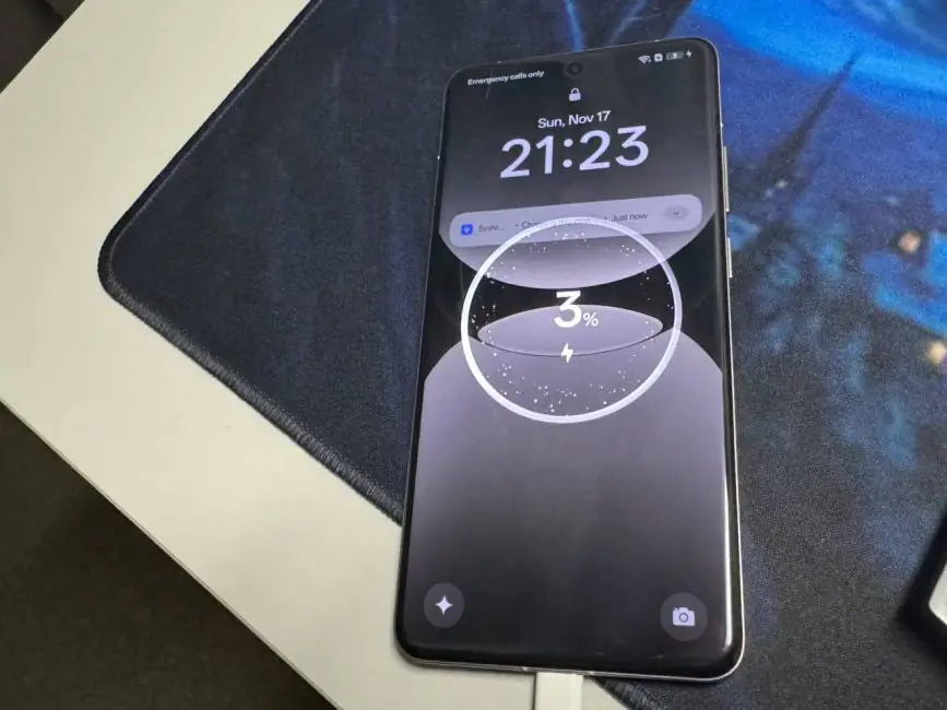 realme GT 7 Pro зареждане