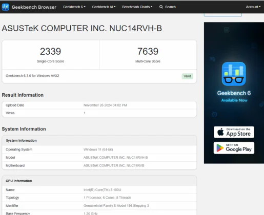 ASUS NUC 14 专业版