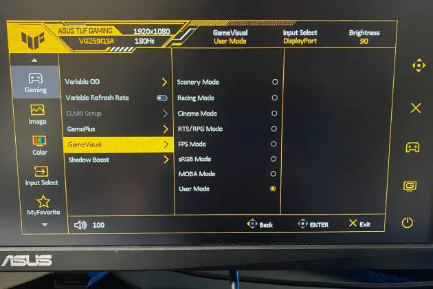 ASUS TUF电竞VG259Q3A
