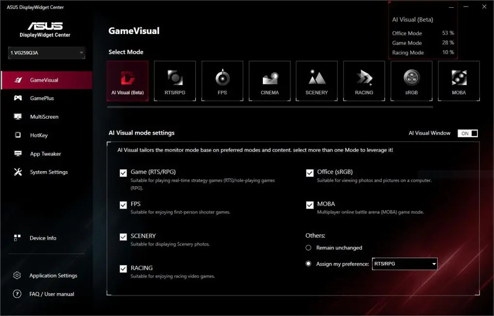ASUS TUF电竞VG259Q3A