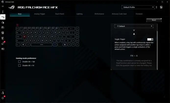 ASUS ROG Falchion Ace HFX
