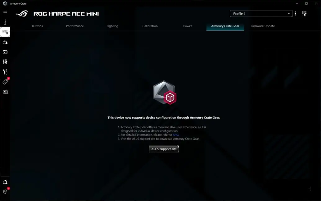 ASUS ROG Harpe Ace Mini
