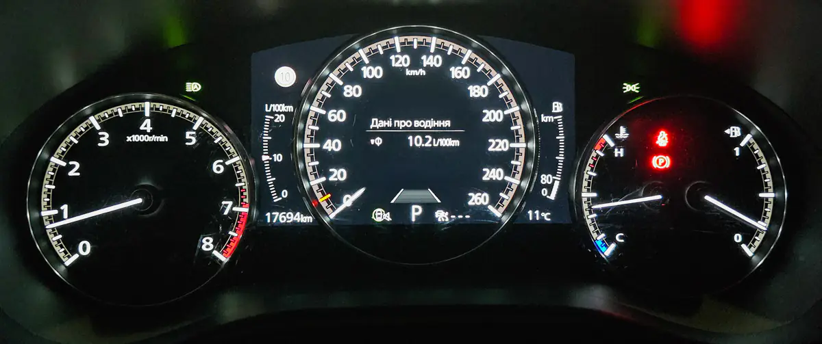 Mazda CX-30 Instrument tabla