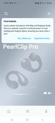 Application Pearlclip Pro de Soundpeats