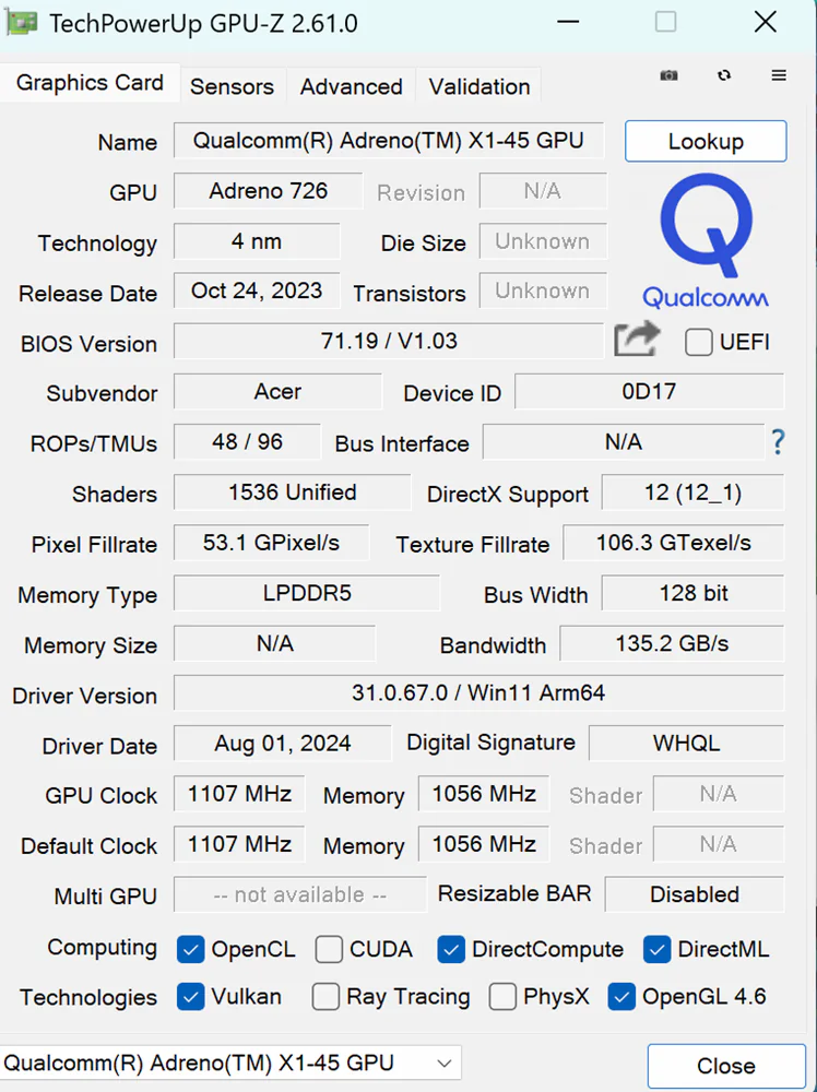 Acer Swift GO 14 AI