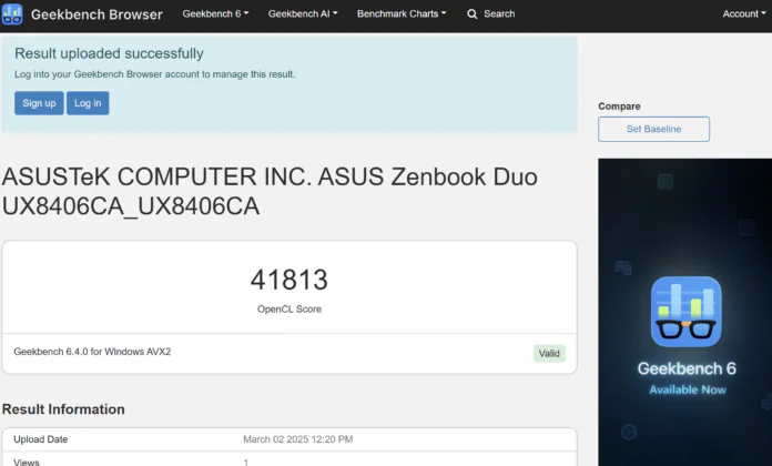 ASUS Zenbook DUO 2025