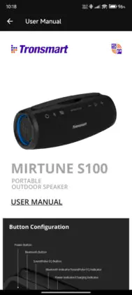 Tronsmart Mirtune S100