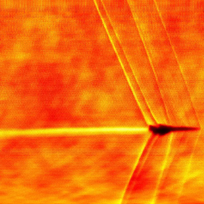 NASA опублікувало фото прототипу XB-1 у момент подолання звукового бар'єру