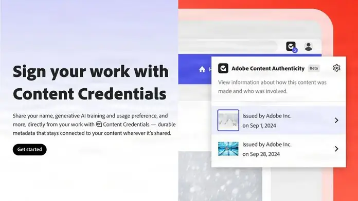 Adobe Content Authenticity App