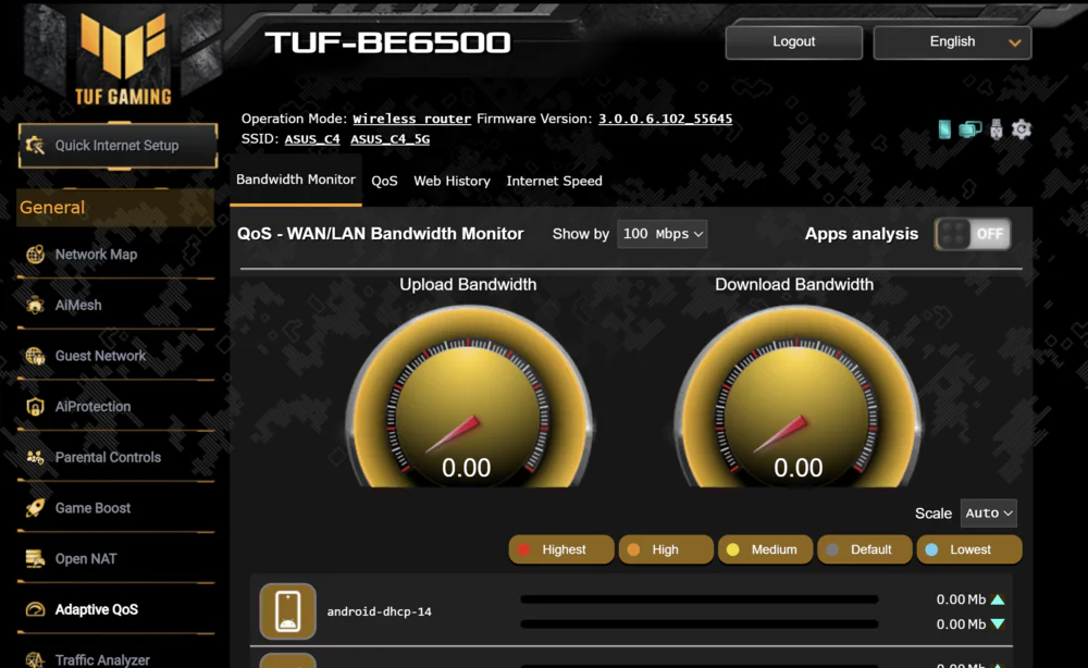 ASUS TUF Ganing BE6500