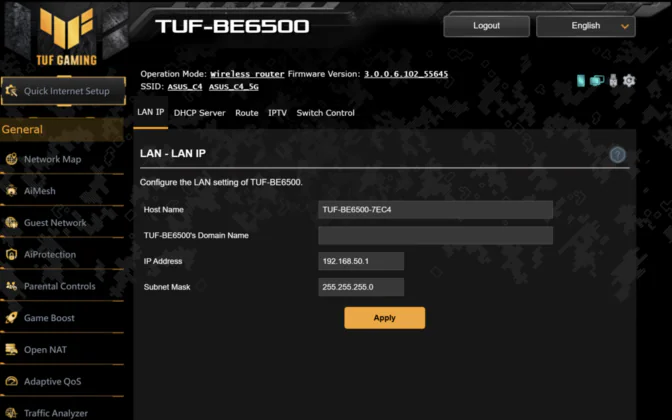 ASUS TUF Gaming BE6500