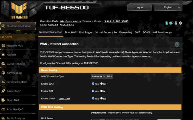 ASUS TUF Gaming BE6500