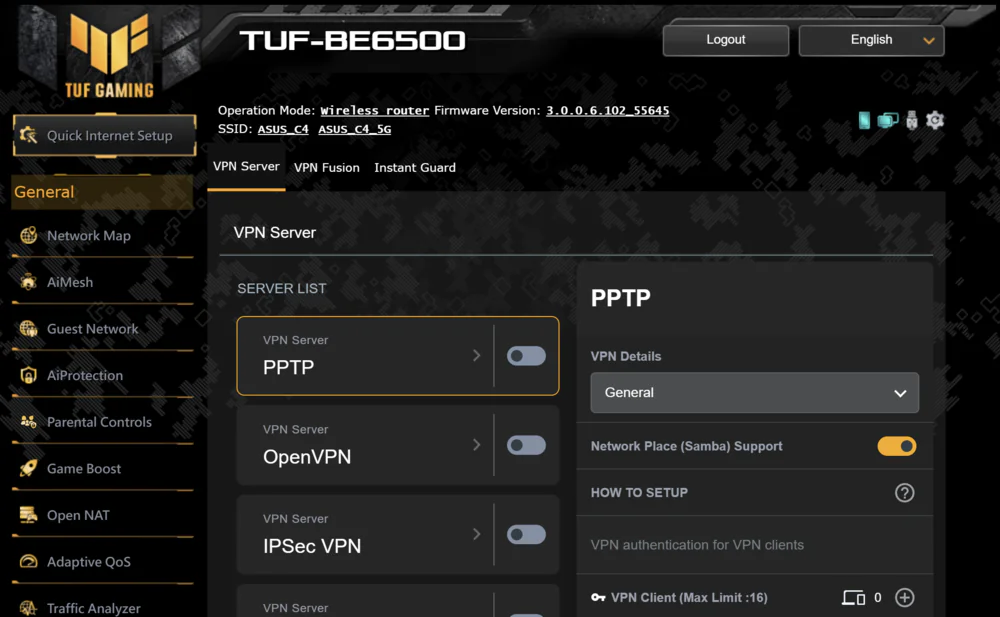 ASUS TUF Ganing BE6500