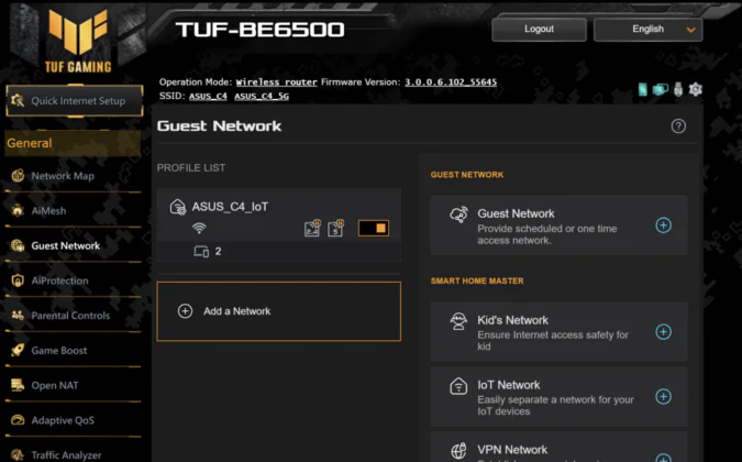 ASUS TUF Ganing BE6500