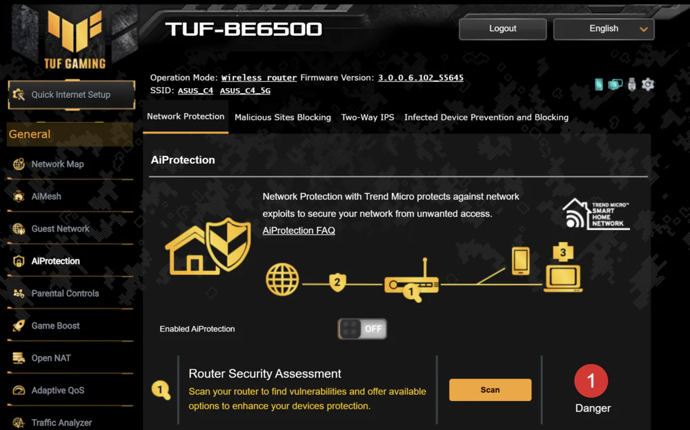 ASUS TUF Ganing BE6500