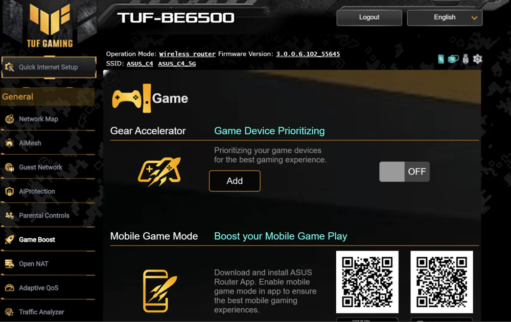 ASUS TUF Gaming BE6500