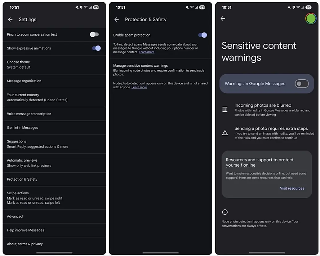Google залучатиме АI для перевірки на предмет "небажаного змісту" в Messages