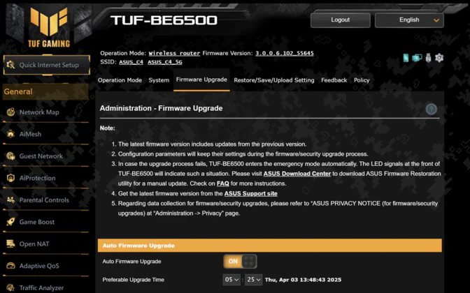 ASUS TUF Gaming BE6500