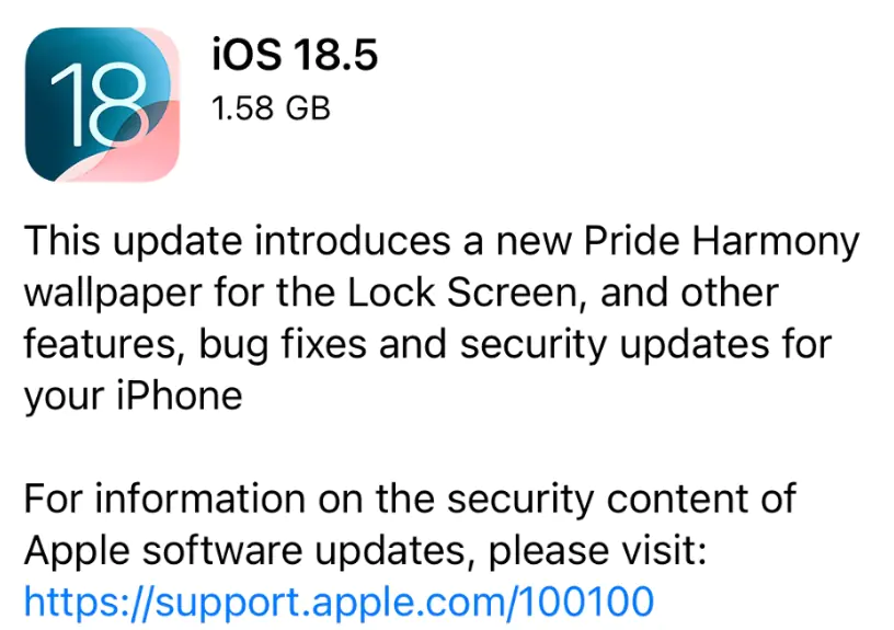 Apple iPhone Update