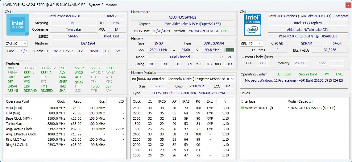 ASUS NUC 14 Essential