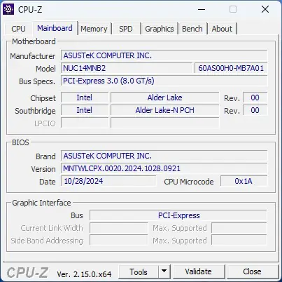 ASUS NUC 14 Essential